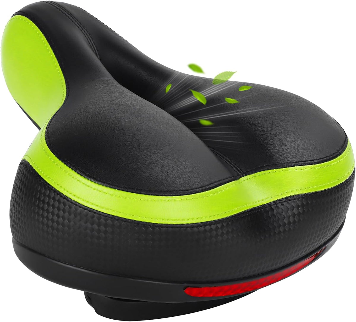 TONBUX Comfortable Bike Seat - Memory Foam Saddle with Dual Shock Absorption | Universal Fit for All Bikes