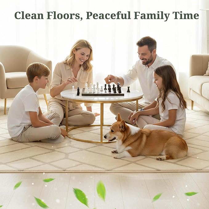 Steam Mop for Floor Cleaning, Lightweight Floor Steamer for Hardwood, Tile, Laminate & Carpet, Quick-Heat Steam Cleaner with Visible Water Tank and 2 Washable Pads, White and Green