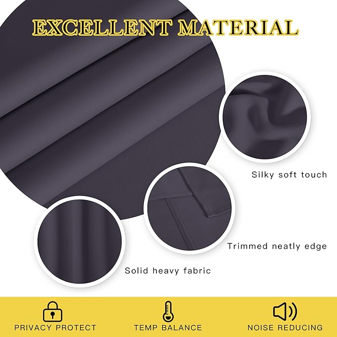 NICETOWN Door Curtain for Closet Doors 80 Inches Long 1 Panel, Room Divider
