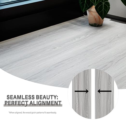 Wood Grain Peel and Stick Floor Tiles – 11.8” Width, Full Roll Length of 590" –