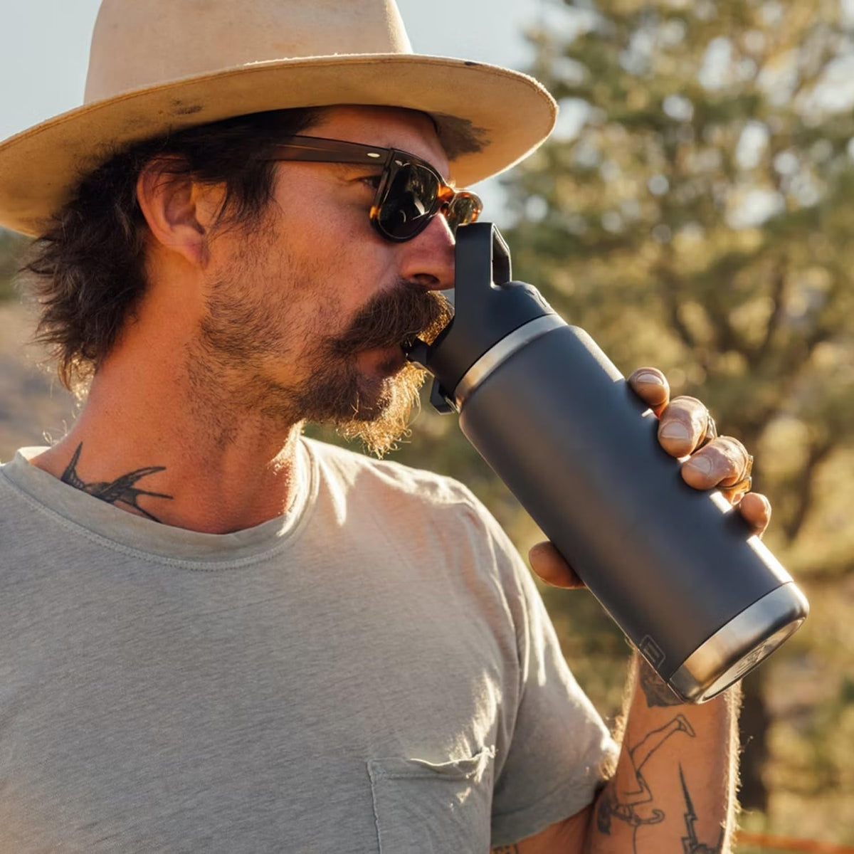 YETI Rambler Bottle - Color Matched Straw Cap for Ultimate Hydration | Durable & Stylish Design