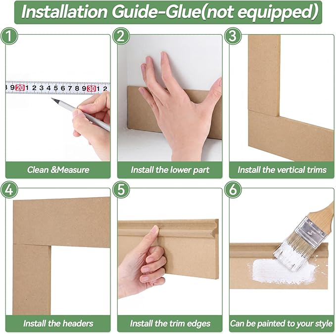 24 Pcs Mdf Board and Batten Wall Panel Kits