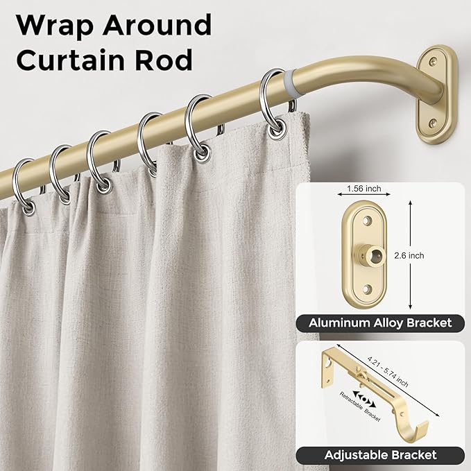 Curtain Rods 36-152 Inch, Living Room, Sliding Door