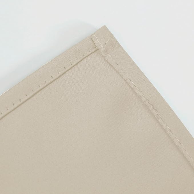 LEMOMO Blackout Curtains 66 x 95 inch/Light Beige Curtains Set of 2