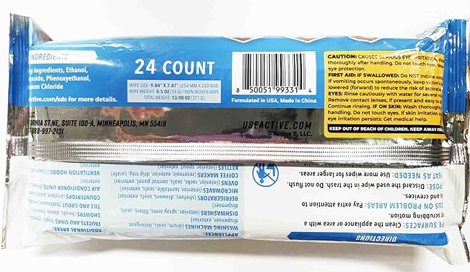 ACTIVE Mold Stain Remover Gel and Appliance Cleaner Wipes - Includes 7oz Mold Stain Remover and 24pk Appliance Surface Cleaning Wipes