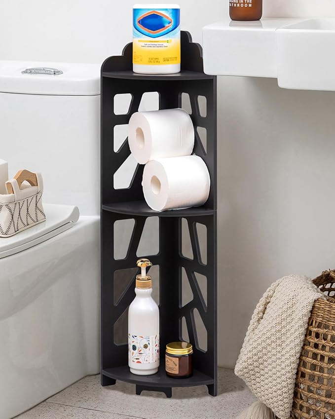 J JINXIAMU Corner Shelves, Corner Shelf Stand Waterproof Great