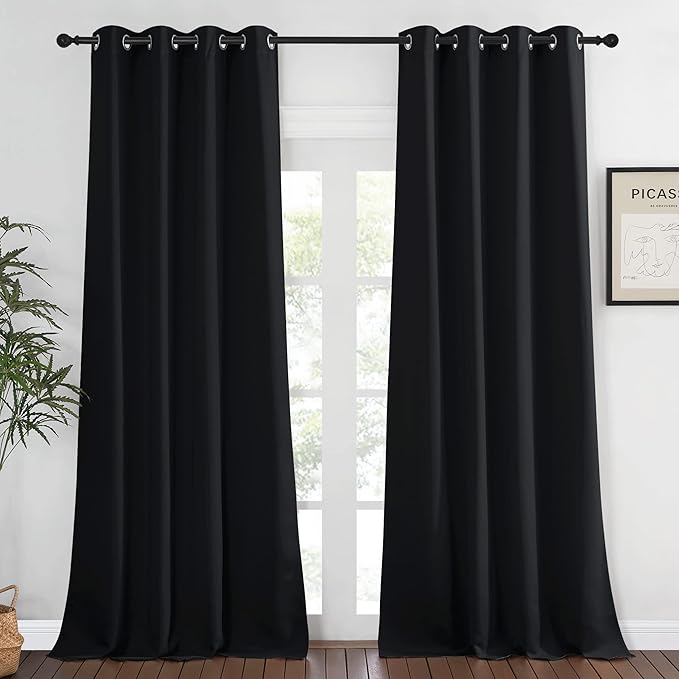 NICETOWN Black Out Room Darkening Curtain
