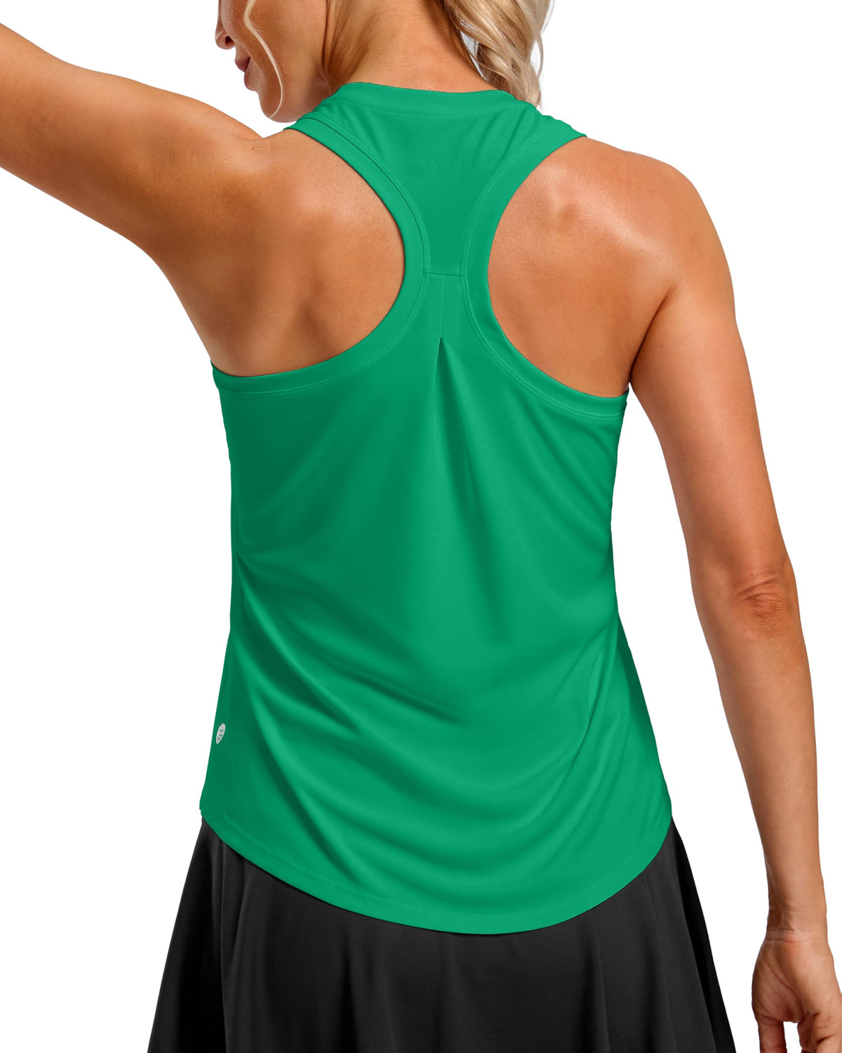 G Gradual Women's Workout Tank Tops Racerback Athletic Yoga Tops Loose Fit Sleeveless Running Gym Sports Shirts for Women(Green,XXL)