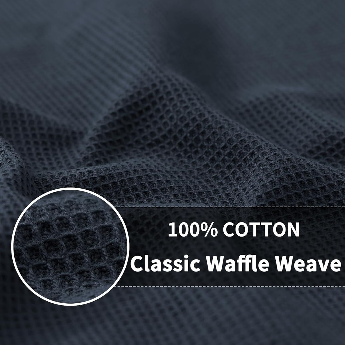 Homaxy 100% Cotton Waffle Weave Dish Cloths - 6 Pack Soft and Absorbent Dish Towels - 12 x 12 Inches Quick Dry Dish Rags - Mixed Color