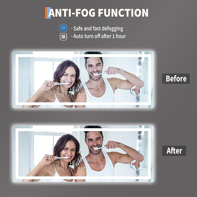 LED Bathroom Mirror 60 x 24 inch