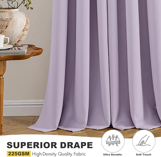 MIULEE Blackout Curtains for Bedroom Living Room 2 Panels, Thermal Insulated