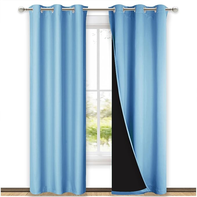 NICETOWN Full Shade Curtain Panels, Pair of Thermal Insulated & Energy