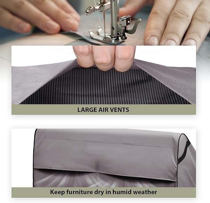 KylinLucky Outdoor Patio Sofa Cover fit 78 x 33 x 32 inch, 77 x 32, 76 x 31 Waterproof Weatherproof Heavy Duty 600D Garden Furniture Cover for Outside Sofa Couch