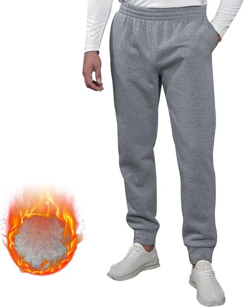 MLYENX Fleece Sweatpants for Men - Comfy Athletic Jogger Pants with Pockets | 2/3 Pack