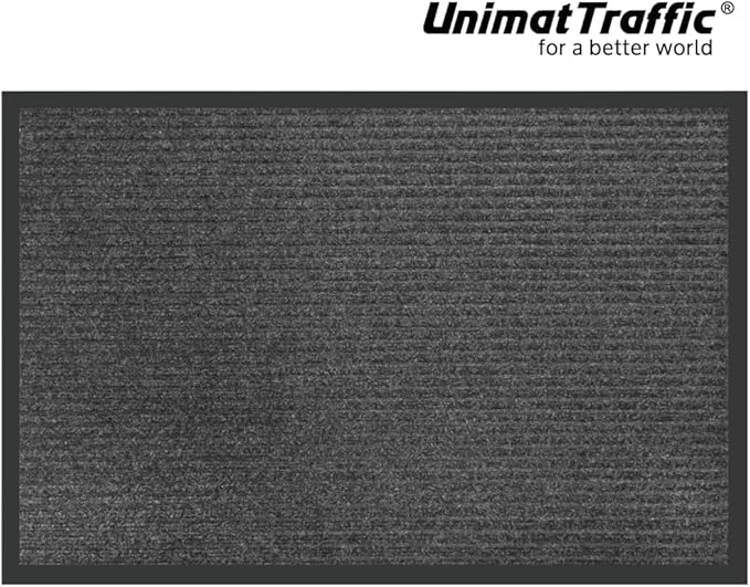 Traffic Guard Door Mat, 3´x 5´ (36” x 60”), Heavy Duty Waterproof Doormat, Stain and Fade Resistant Welcome Mats, Durable Rubber Backing, Low Profile Entryway Rug, Shoe and Boot Scraper.
