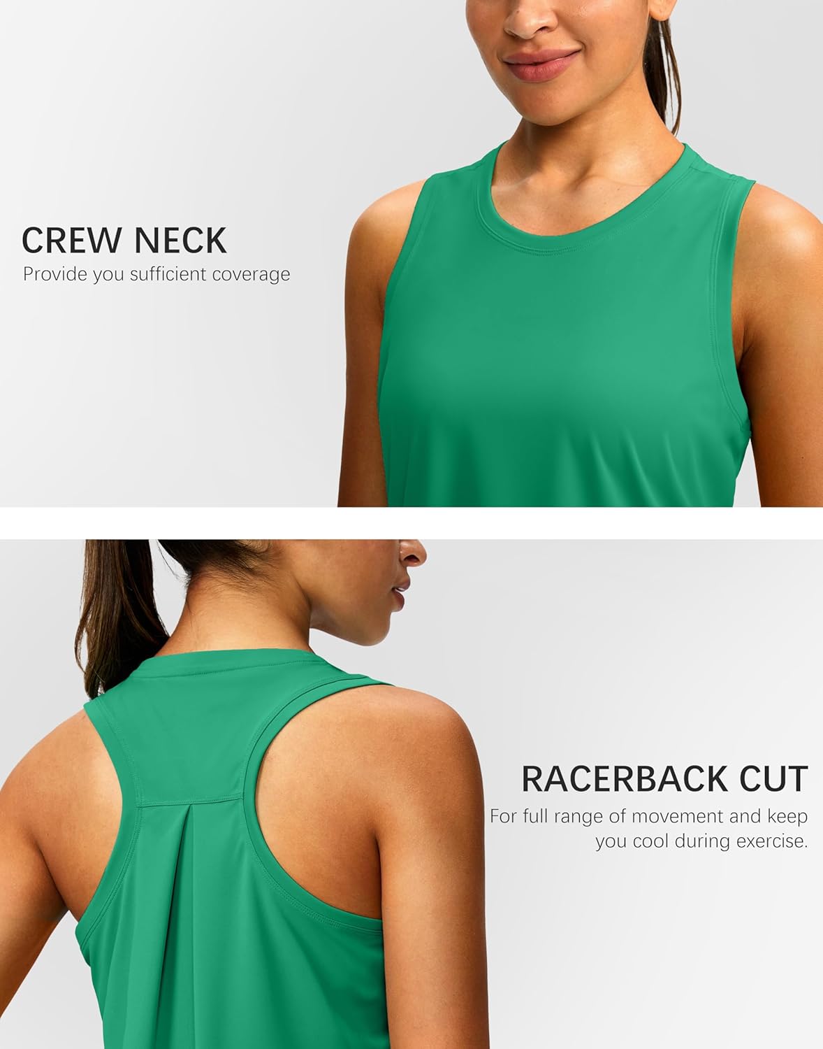 Skiennix Women's Racerback Workout Tank Top - Sleeveless Loose Fit for Yoga & Gym Activities