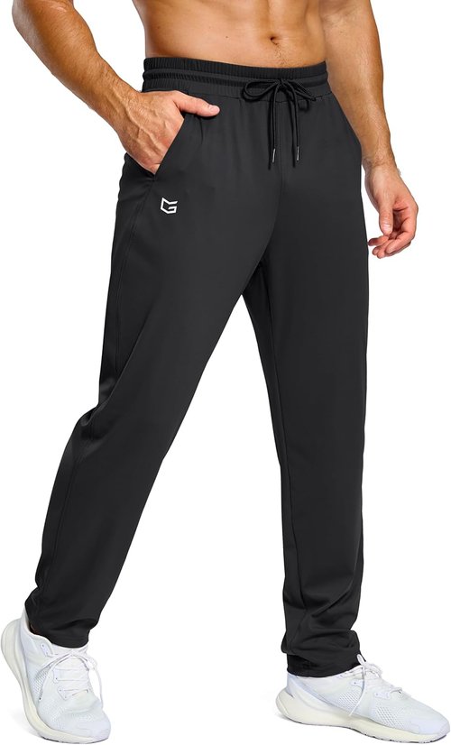 G Gradual Men's Sweatpants - Lightweight Athletic Joggers with Pockets for Gym & Running