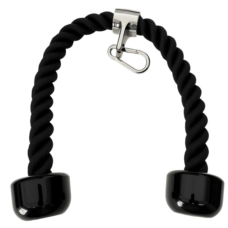 yuhqc Heavy Tricep Rope Cable Machine Accessories Nylon Tricep Rope for LAT Pull Down Pulley System Attachment, for Home Gym Weight Fitness with Carabiner
