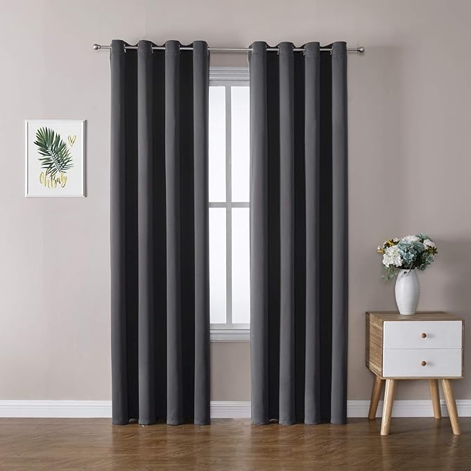 ChrisDowa Grommet Room Darkening Curtains