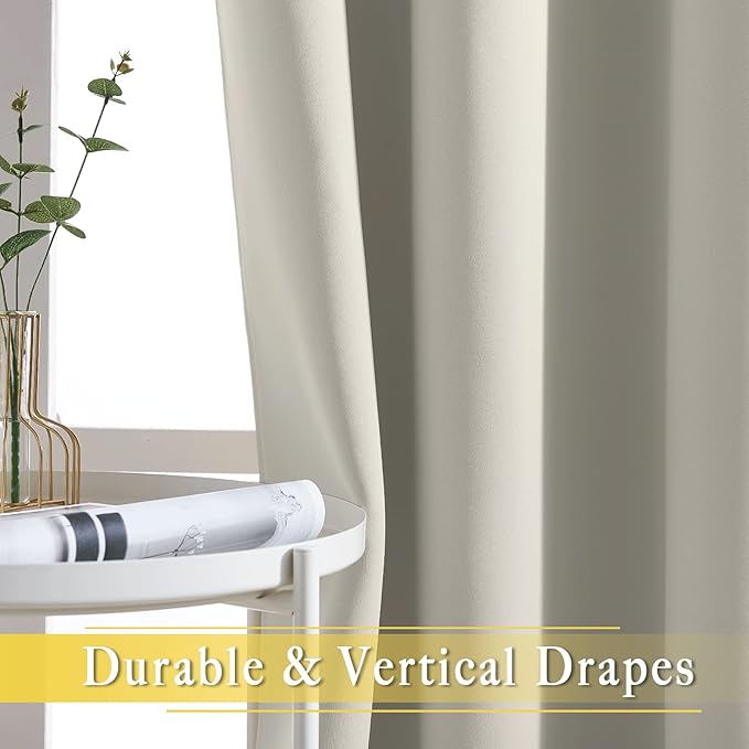 NICETOWN Patio Blackout Curtain Panels