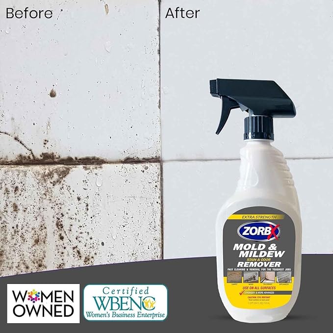 ZORBX Extra Strength Cleaner Spray 128 FL Oz Refill – Scrub Free Formula - Bleach Free Formula for Shower, Bathroom, Ceiling, Carpet, Cars, Walls & Wood