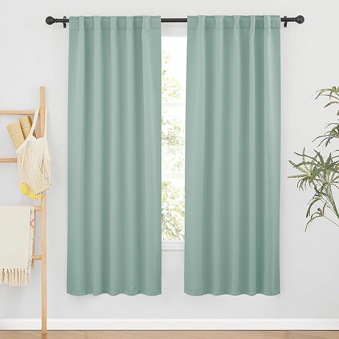 RYB HOME Coastal Blackout Curtains