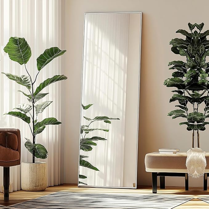 Sunniry Full Length Mirror 56x16 inch, Stand Up Mirror