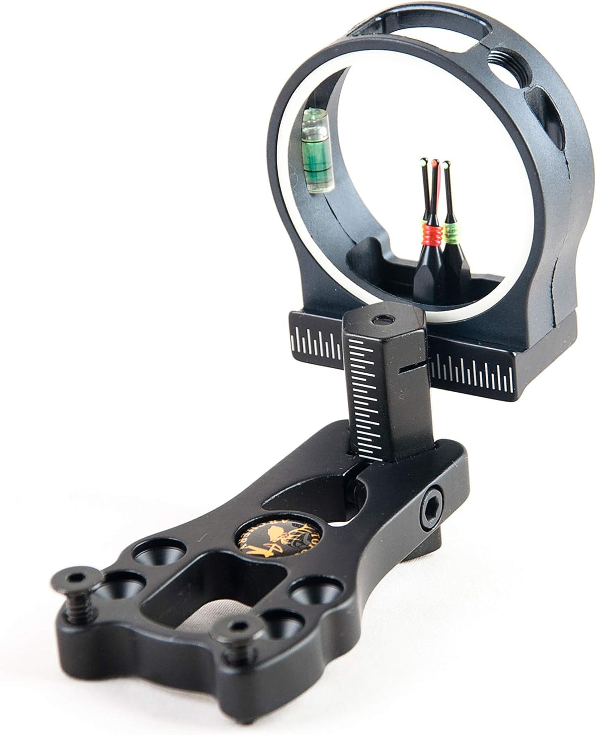 TOPOINT 3-Pin Bow Sight - Durable Fiber & Brass Pins, Right/Left Hand Compatible
