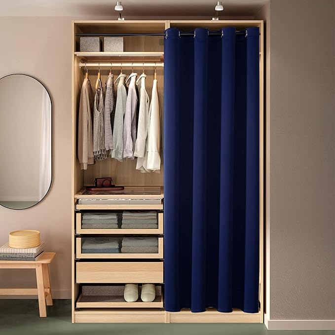 ChrisDowa Blackout Door Curtains