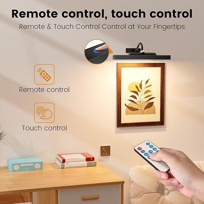 Art Frame Picture Light 4Pack, Remote Control Timer 3 Color Temps
