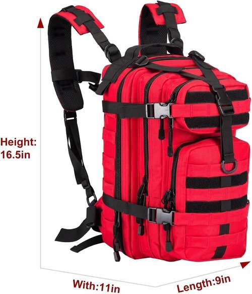 TheKidsRefined Small Military Tactical Backpack Army Assault Rucksack GYM Hiking Bug Out Bag