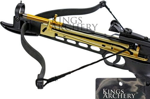 80 LBS Self-Cocking Crossbow Pistol with Adjustable Sights & Safety Feature