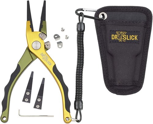 Dr. Slick Squall Fishing Plier, 7-1/2", Aluminum Frame, with Tungsten Carbide Cutters