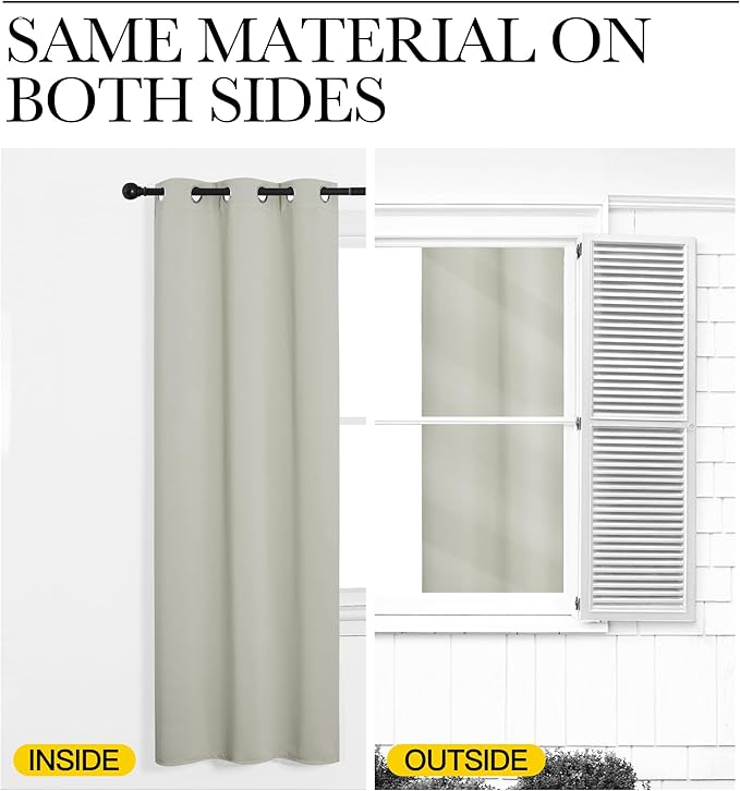 NICETOWN Thermal Insulated Grommet Room Darkening Curtains/Draperies/Panels