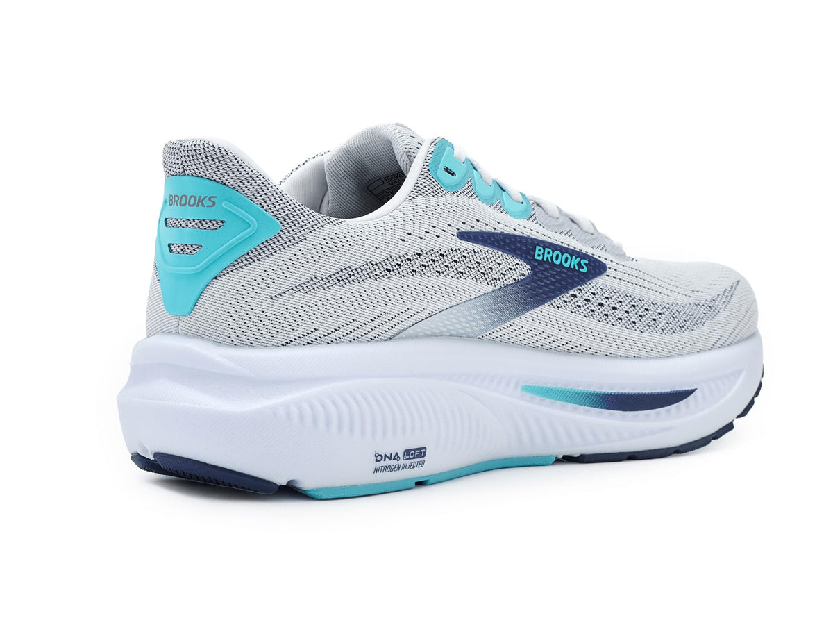 Brooks Men's Ghost 17 White/Beacon Blue/Ipanema 12.5 Medium