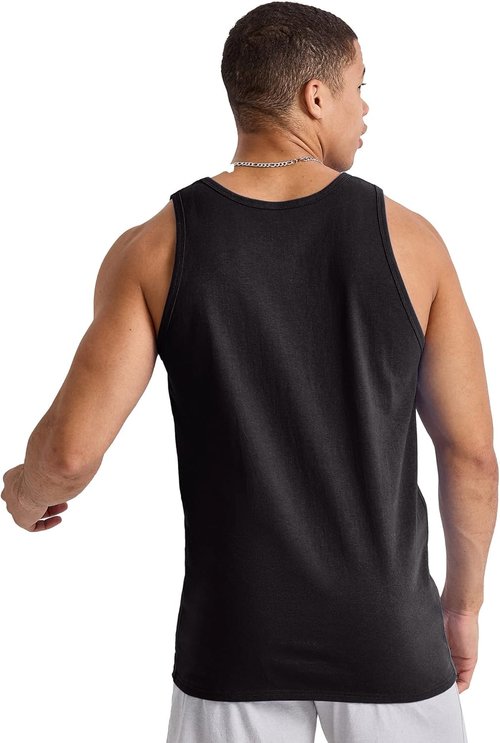 Hanes Men's Tank Tops - Midweight Cotton Sleeveless Shirts | 3-Pack Essentials