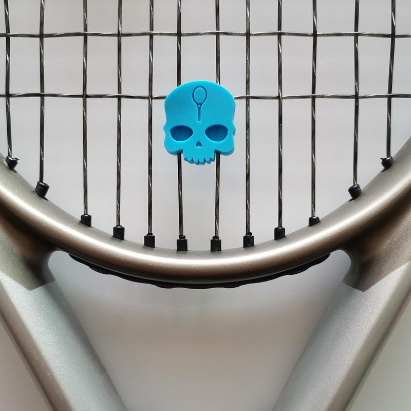 Tennis Dampener Cute/Funny 6 Pack Skull Tennis Racket Vibration Dampener Soft Silicone Tennis Racquet Shock Absorbing Tennis Damper Tennis Racket Shock Absorber(6 Pack Skull)