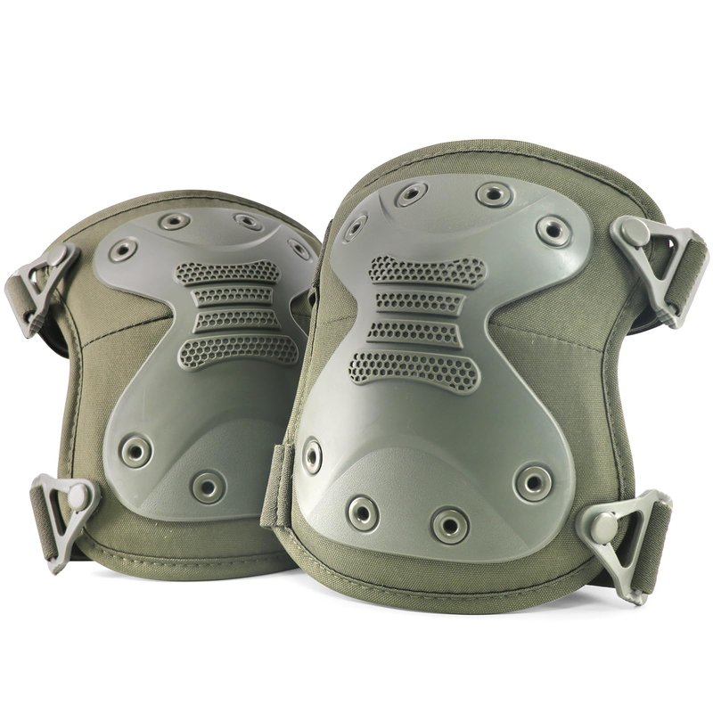 BZTAC Tactical Professional Combat Knee Protective Pads Set Advanced Tactical Gear Set for Outdoor CS Paintball Game Cycling Safety Skateboarding Gear Skates Airsoft Hunting Knee Protection Guard Pads