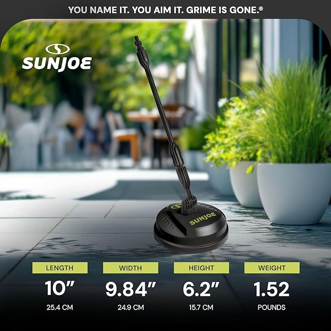 Sun Joe SPX-PCA10 10-Inch Surface, Deck and Patio Cleaning Attachment for SPX Series Pressure Washers