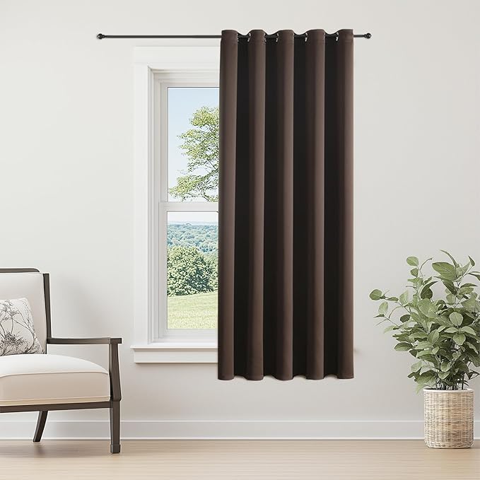 ChrisDowa Brownout Curtains 70 inches Wide