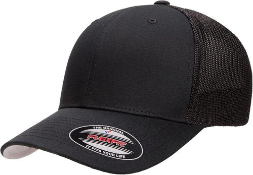 Flexfit 6511 Fitted Trucker Cap - Mid-Profile Design with Stretchable Mesh Panels | Bulk Pack Option Available