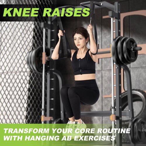 Hanging Ab Straps for Pull Up Bar, Fitness Abdominal Slings Straps for Core Strength Training, Pull Up Straps for Abdominal Leg Raise Exercise Fitness Workout Strength Training