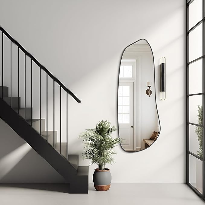 WallBeyond Irregular Wall Mirror, Asymmetrical Mirror Wall Mounted
