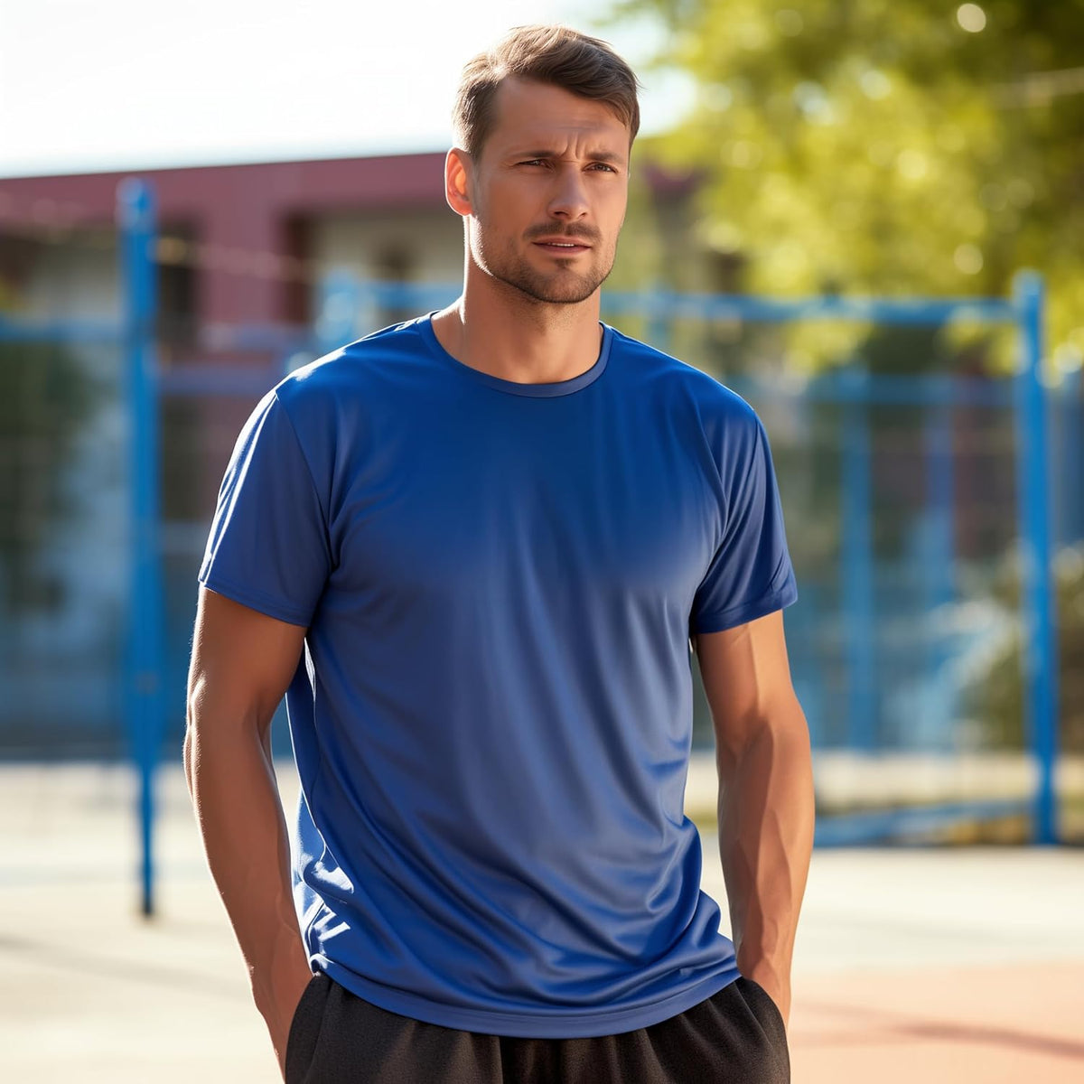 Skiennix Men's Quick-Dry Athletic T-Shirt - 5 Pack for Running & Gym Workouts | Short Sleeve Tees