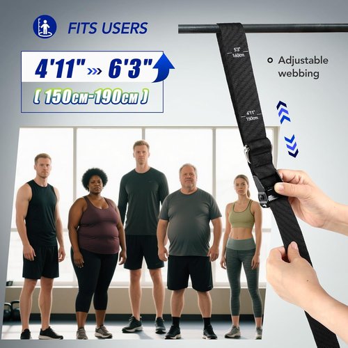ALongSong Pull Up Assistance Bands - Upgraded Heavy Duty with Foot Support Pedal & 80Lbs Adjustable Resistance for Home Gym