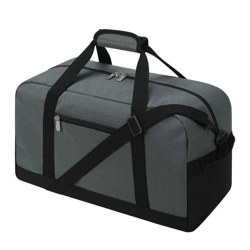 Apenze Small Gym Bag 18 inch Carry On Duffel Bag for Weekender Travel - Dark Grey