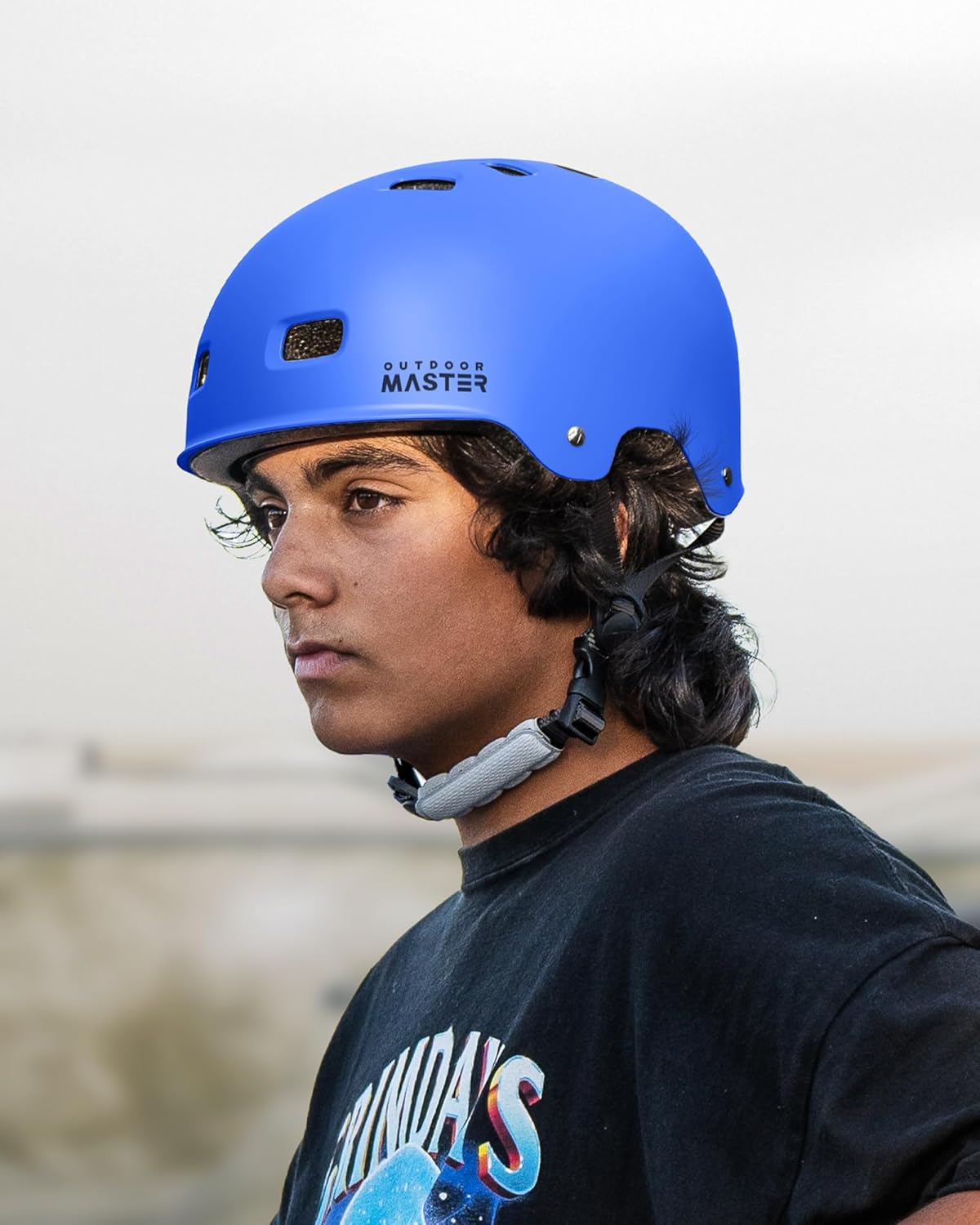 OutdoorMaster Skateboard Cycling Helmet - Multi-Sport Ventilation with Two Removable Liners | Perfect for Kids, Youth & Adults