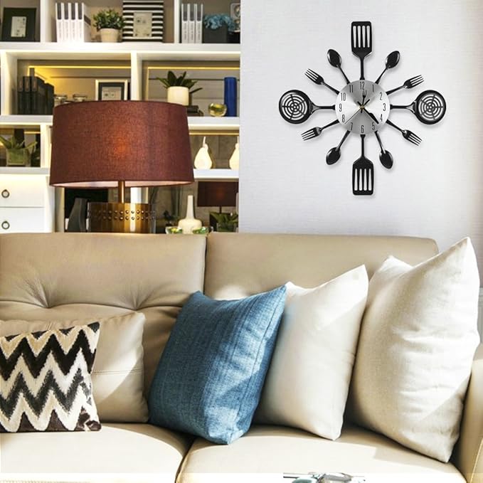 16 Inch Cutlery Kitchen Wall Clocks
