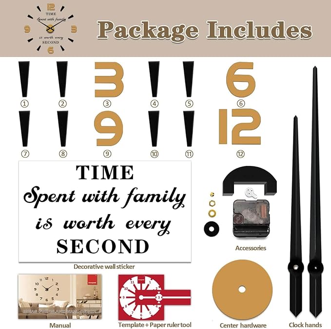 VANGOLD Wall Clock Oversized Wall Clock