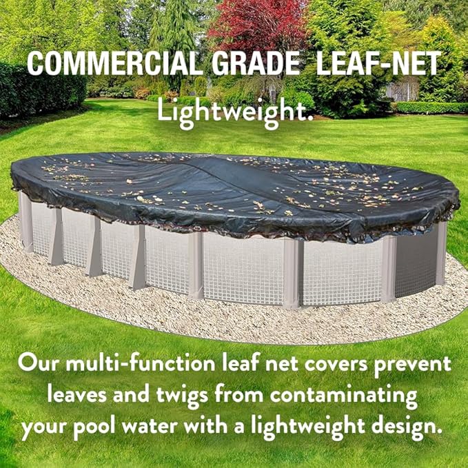 Doheny’s Professional Grade Leaf Nets for Above Ground Pools – 26' Round – Makes Clean-Ups Fast – Lightweight, Versatile & Durable – Keeps Leaves Out